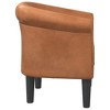 VidaXL Tub Chair Brown Faux Leather - 4 of 4