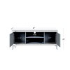 Modern Mirrored Silver TV Stand for 50" TVs, Media Console with Doors, Entertainment Cabinet for Living Room-The Pop Home - 4 of 4