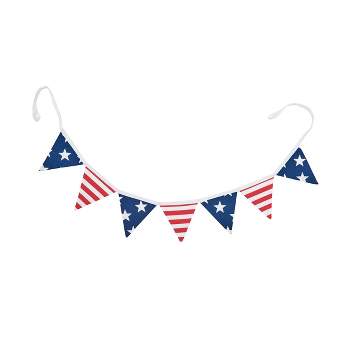 C&F Home 72" Americana July Fourth Patriotic Banner Red White and Blue