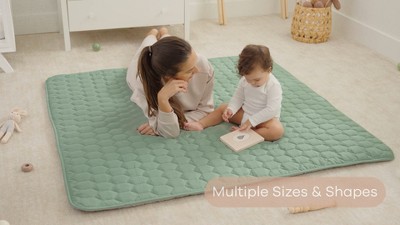 Rainbow Patterned Soft Quilted Baby Play Mat - 48" x 72"