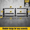 Aghana Digitals Heavy Duty Wall-Mounted Power Tool Organizer for Garage - Holds 7 Drills & Tools, - 2 of 4
