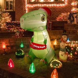 Nifti Nest Inflatable Christmas Decor - Dinosaur - 1 of 4