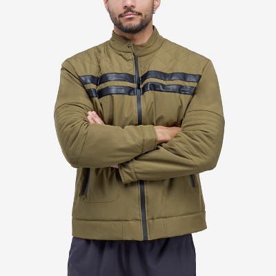 X RAY Men's Quilted Jacket in OLIVE Size S — фото 6