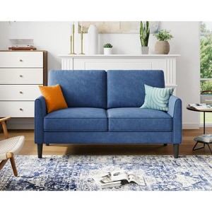 58" W Loveseat Sofa Couch for Living Room,Bedroom,Apartment and Small Space,Easy Assembly - 1 of 4