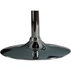 Modern Contemporary Swivel Walnut Bentwood Lift Adjustable Height Bar Stool with Curved Seat and Back (Black) - 4 of 4