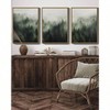 Green fog pine tree forest canvas wall art 11x14in framed modern artwork prints decor - 4 of 4