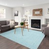 Washable Area Rugs, Modern Plaid Printed Indoor Floor Carpet with Non-Slip Backing, Contemporary Accent Carpet, Stain-Resistant Soft Low Pile Rugs - 2 of 4