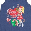 JoJo Siwa Sweet As A Candy Cane Graphic Sleeveless Aline Dress - Heather Navy - Medium - 2 of 4