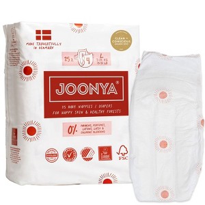 Joonya Baby Diapers - Single Bag, Non-Toxic, Eco-Friendly, Ultra Slim, Overnight Use - Made in Denmark - 1 of 4