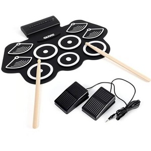 Electronic Drum Set with 7\9 Pads & Free Learning App, Dual Built-In Speakers Includes Drum Sticks & Pedals - Ideal Gift for Kids & Beginners - 1 of 4