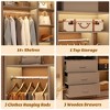 Aheaplus Freestanding Closet Organizer System with 3 Drawers - 4 of 4