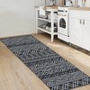 Boho Machine Washable Area Rug Modern Geometric Non-Slip Accent Rug Farmhouse Carpet - 3 of 4
