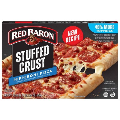 Red Baron Stuffed Crust Pepperoni Frozen Pizza - 23.64oz