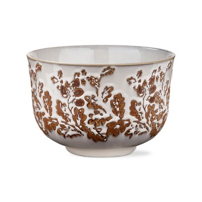 tag Leaf + Acorn Tall Serve Bowl