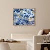 Art Remedy Gold over Blue Blue Abstract Wall Art Framed - 2 of 4