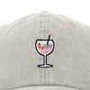 Dalix Spritz Cocktail Embroidered Cap Cotton Baseball Cute Cool Dad Hat Womens - 2 of 4