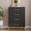 Dresser for Bedroom , TV Stand Dressers Chest of Drawers for Living Room Hallway Entryway - 4 of 4
