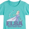 Girls' - Frozen 2 - Elsa Face Your Fear Fitted Short Sleeve Graphic T-Shirt - 2 of 4