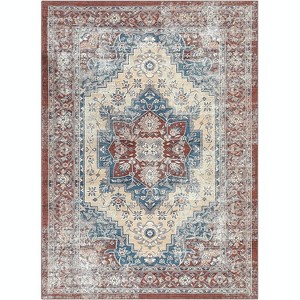 Acekool  Rug - Machine Washable Non-Slip Indoor Carpet for Living Room & Bedroom - 1 of 4