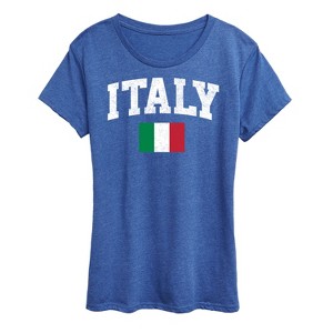 Women's - Instant Message - Italy Flag Short Sleeve Graphic T-Shirt - 1 of 4