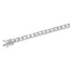 Simona Sterling Silver 4mm Prong-Set Round 8 cttw White Topaz Tennis Bracelet - Silver - 7 Inch - 2 of 3