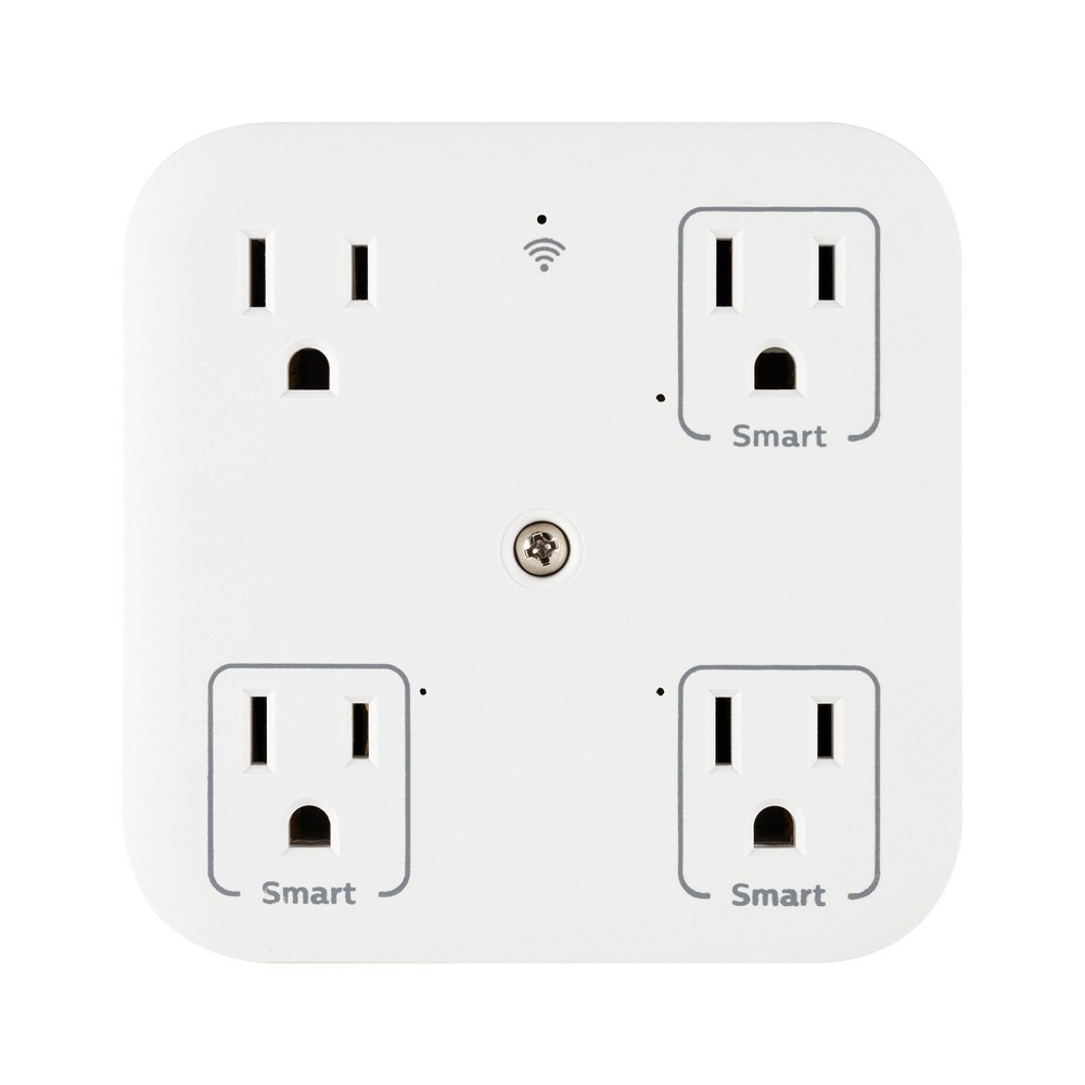 Philips 4-Outlet WiFi Controlled Grounded Tap - White