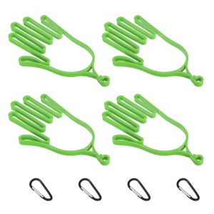 Unique Bargains Plastic Golf Gloves Stretcher with Aluminum Alloy Hanging Hooks 4 Pcs - 1 of 4