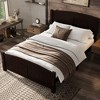 KTMBDW 10 Inch Bed Frame with Headboard, Rustic Wood Style Bed, No Box Spring Needed, Strong Wood Slat Support, Easy Assembly - 3 of 4