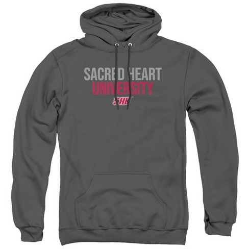 Sacred Heart University Official Stacked Adult Pull-Over Hoodie, Black - image 1 of 4