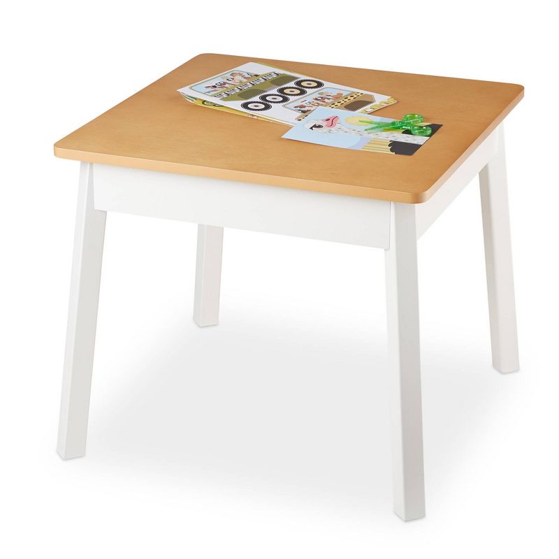 Melissa &#38; Doug Wooden Square Table - White/Natural, 5 of 6