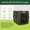 Dakota 283 Canine Rough and Tough Economy Pet Kennel, Heavy Duty Crate for Dogs and Cats with Ventilation Holes, Large, Olive - 2 of 4