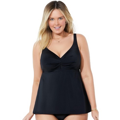 Swimsuits For All Plus Women's Bra Sized Sweetheart Underwire