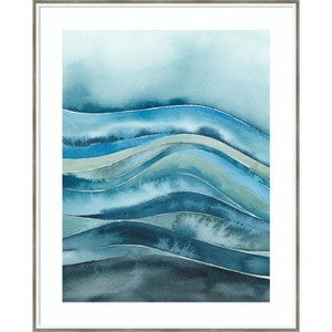 Amanti Art Quiet Wave I by Grace Popp Wood Framed Wall Art Print - 1 of 4