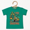 I Dig Christmas Excavator - Youth Short Sleeve Graphic T-Shirt and Toddler Short Sleeve Graphic T-Shirt - 2 of 3