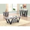 Coaster Stevens Modern V shaped End Table Black/Antique Gray - 3 of 4
