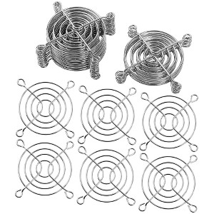 Unique Bargains 20Pcs 58mm Fan Grill Metal Fan Guard Cooling Fan Finger Guard Protector PC Fan Grill for 60mm Case Fan(Silver Tone) - 1 of 4