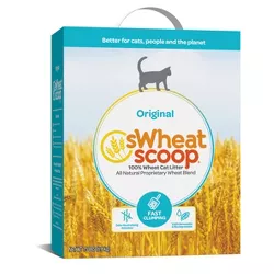 sWheat Scoop Fragrance Free Clumping Natural Cat Litter - 15lbs