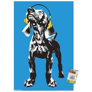 Trends International Keith Kimberlin - Puppy - Modern Weimaraner Pop Art Unframed Wall Poster Prints - 1 of 4