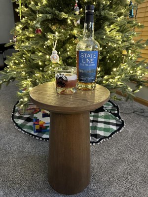 Wooden Round Pedestal Accent Drink Table - Hearth & Hand™ With Magnolia ...