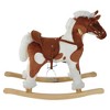 Whisen Toddler Plush Rocking Horse with Soft Saddle, Riding Rocker Toy Gift for 36 Months and up - Brown - 4 of 4