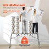 VEVOR Work Platform, 4 Gear Adjustable Height, Folding Alloy Steel Step Ladder, Portable Scaffolding Platform, 880 lb Load Capacity - 4 of 4