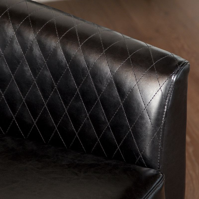 Mia Quilted Club Chair Black - Christopher Knight Home, 3 of 6
