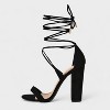 Charles Albert Women's High Heeled Dressy Strappy Lace Up Block Heels for Women – Open Toe, Gladiator, Comfy 4-Inch Heeled Sandals - 4 of 4