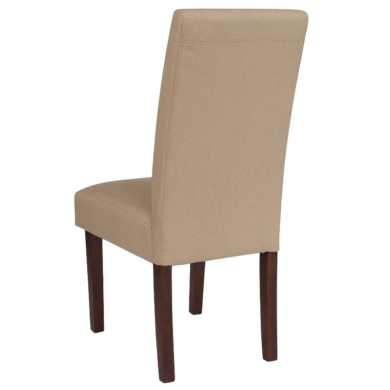 Merrick Lane Mid-Century Panel Back Parsons Accent Dining Chair - Set of 4, 5 of 10