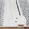 Vintage Geometric Area Rug Non Slip Low Pile Soft Rug Farmhouse Bohemian Carpet Living Room Bedroom Dining Room Rug - 3 of 4