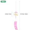 Unique Bargains Glass Outdoor Handmade Wind Chimes Purple Pink 1 Pack - 3 of 4