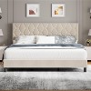 Bed Frame with Upholstered Headboard, Heavy-Duty Platform Bed Frame with Strong Wood Slats - 2 of 4