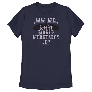 Women's Wednesday WWWD What Would Wednesday Do T-Shirt - 1 of 4