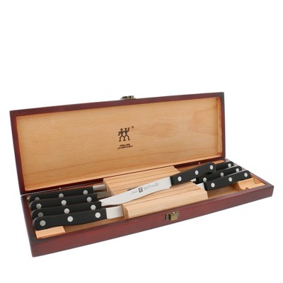 ZWILLING TWIN Gourmet Classic 8-pc Steak Knife Set with Wood Case