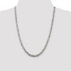 Black Bow Jewelry Men's 5mm, Sterling Silver, Solid Byzantine Chain Necklace - 2 of 4